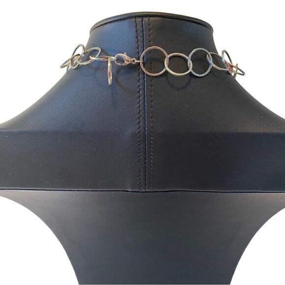 Hand blown Yellow & Gray Glass Beaded Artisan Made & Created Statement Necklace - Picture 5 of 6